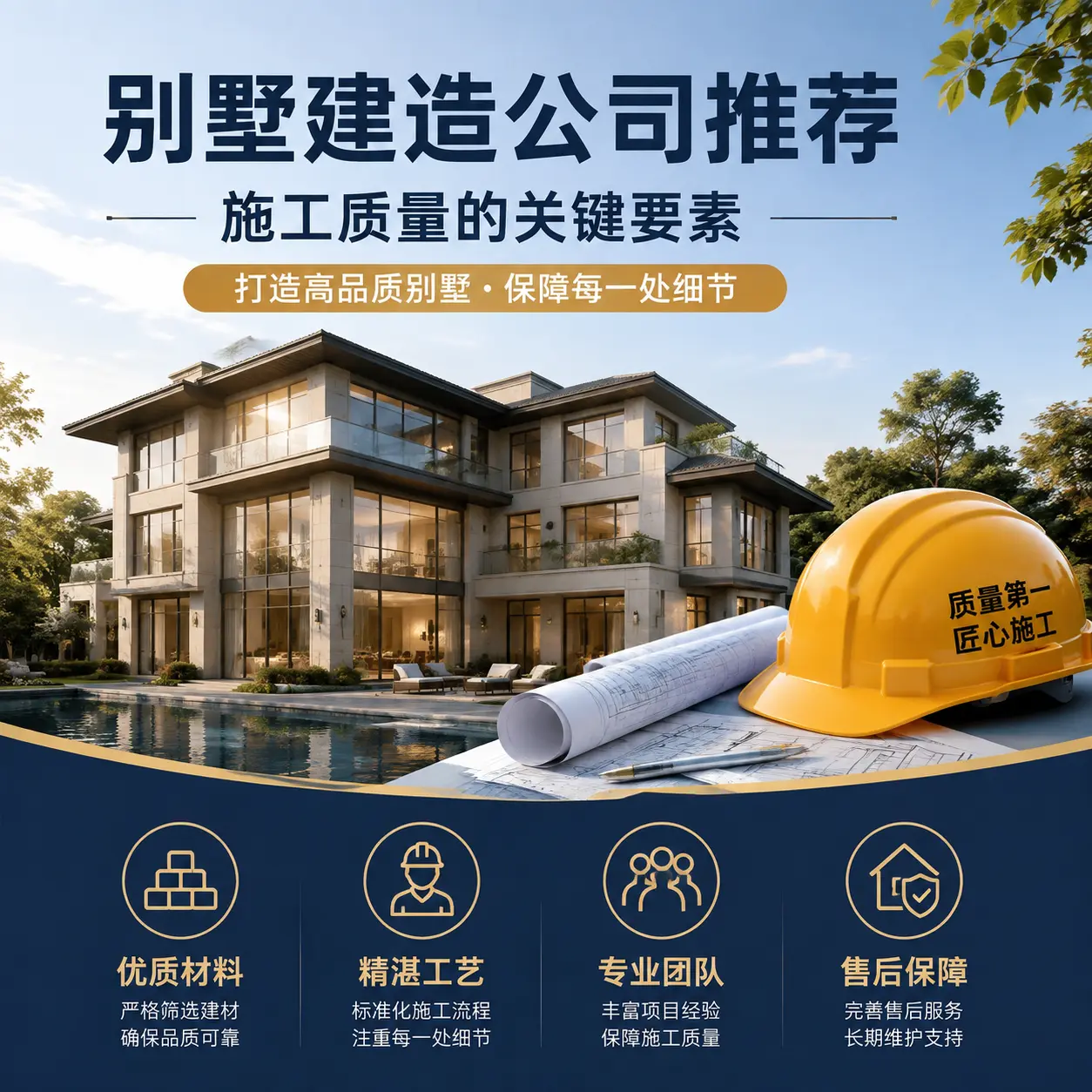 别墅建造公司推荐: 黔西 施工质量的关键要素