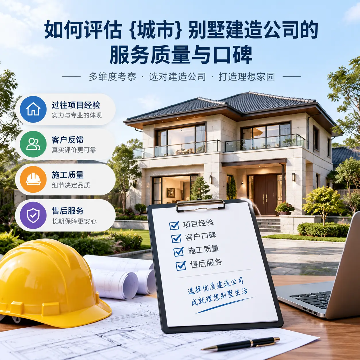 如何评估 黔西 别墅建造公司的服务质量与口碑