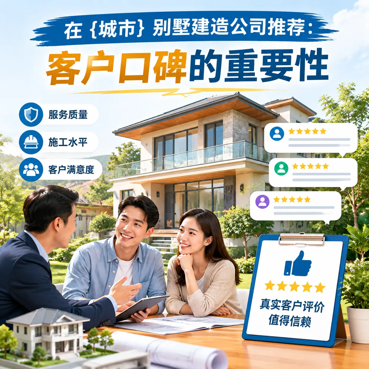 在 黔西 别墅建造公司推荐：客户口碑的重要性
