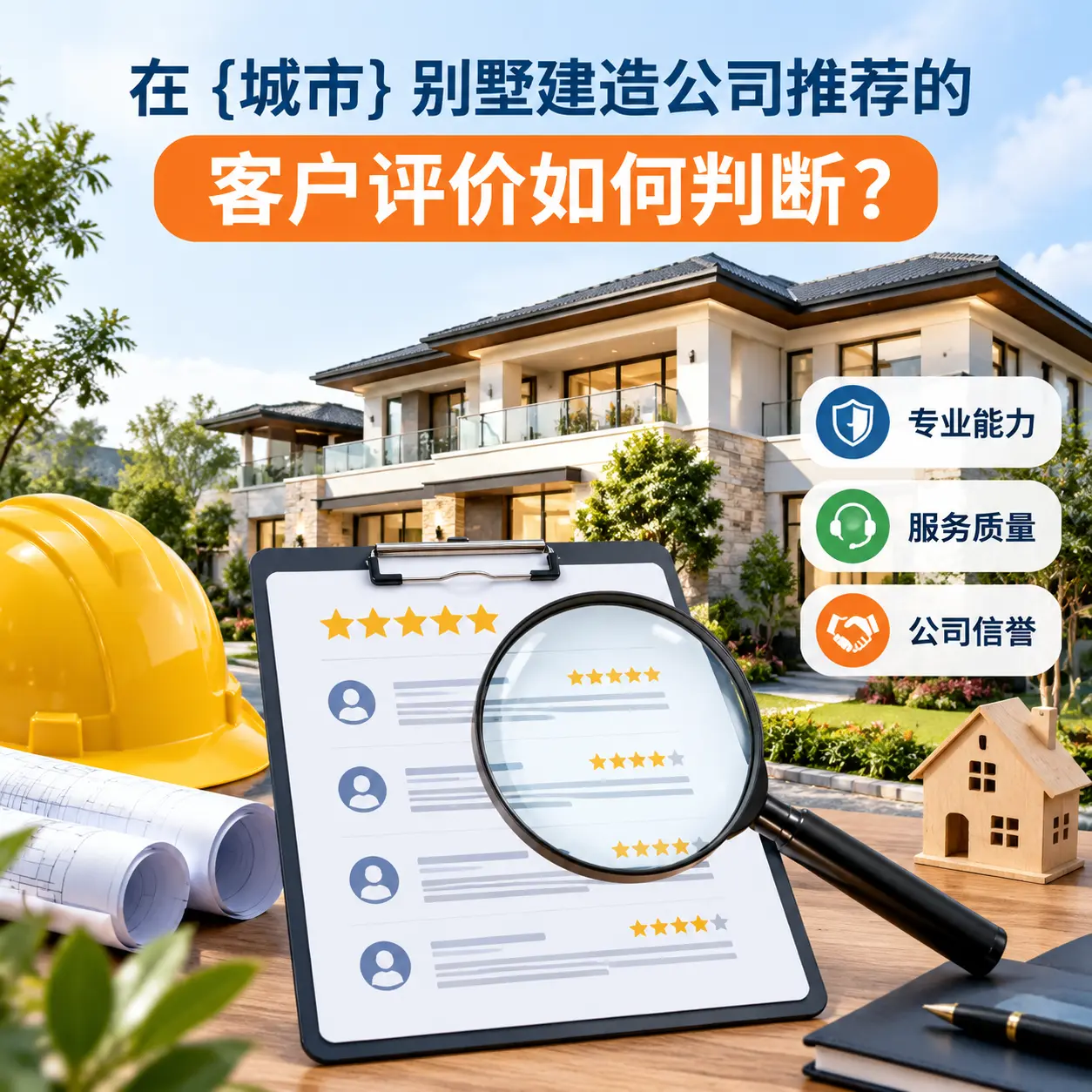 在 黔西 别墅建造公司推荐的客户评价如何判断？