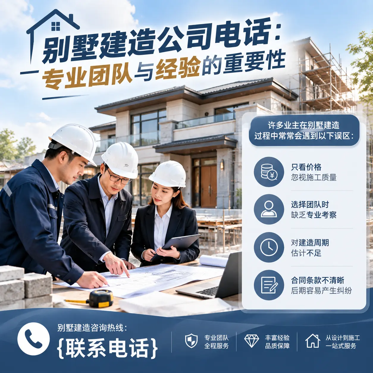 黔西别墅建造公司电话:专业团队与经验的重要性